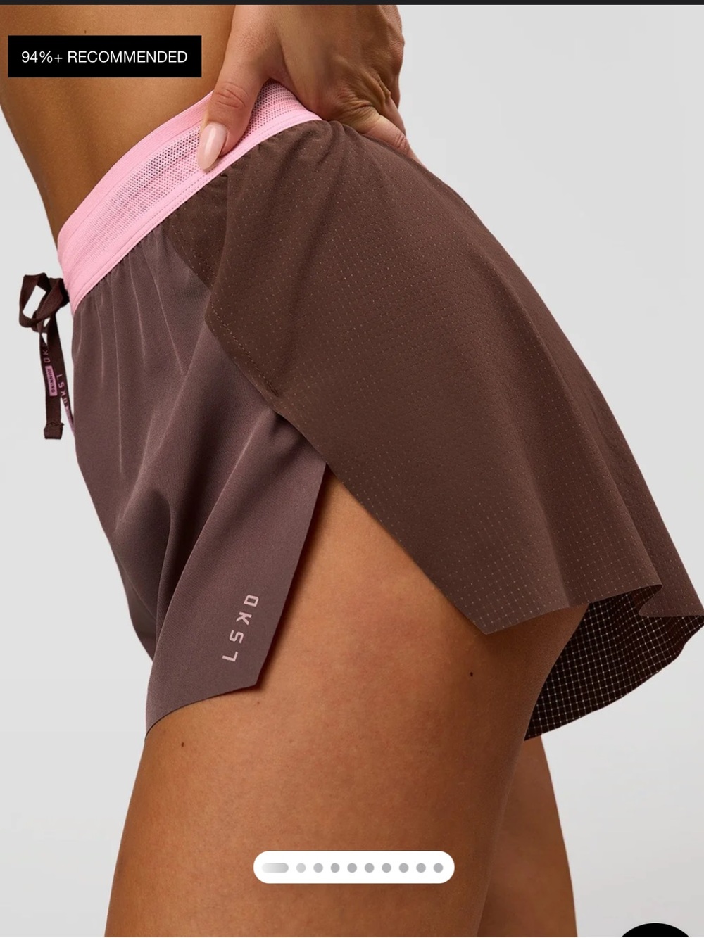 LSKD Accelerate 3" High Rise Running Short Neapolitan Small NWT Pink run